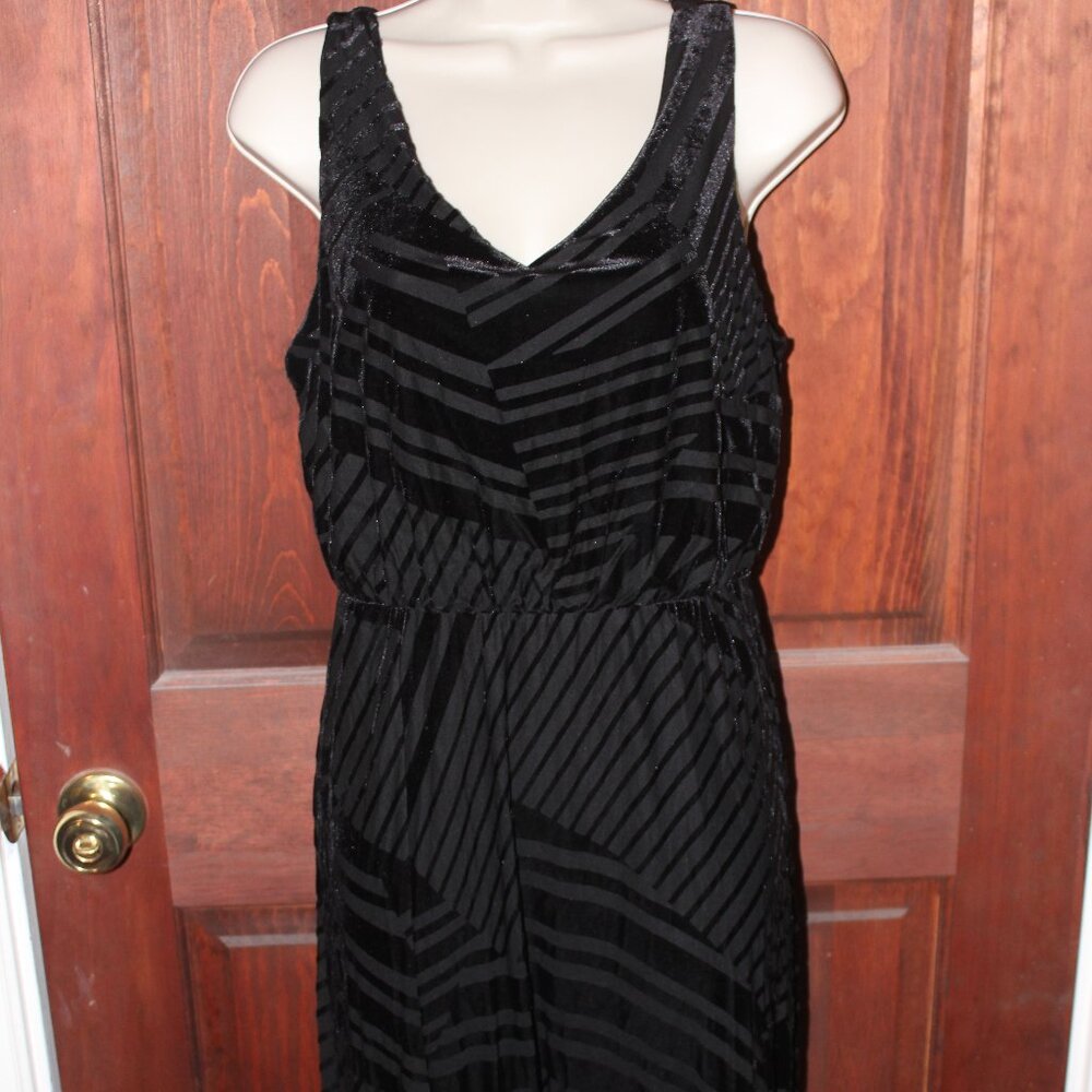 Black burnout Maxi Dress